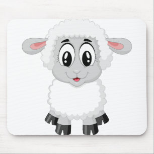 Mousepad Carneiro de carneiro de fazenda fofo