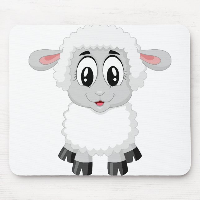 Mousepad Carneiro de carneiro de fazenda fofo (Frente)
