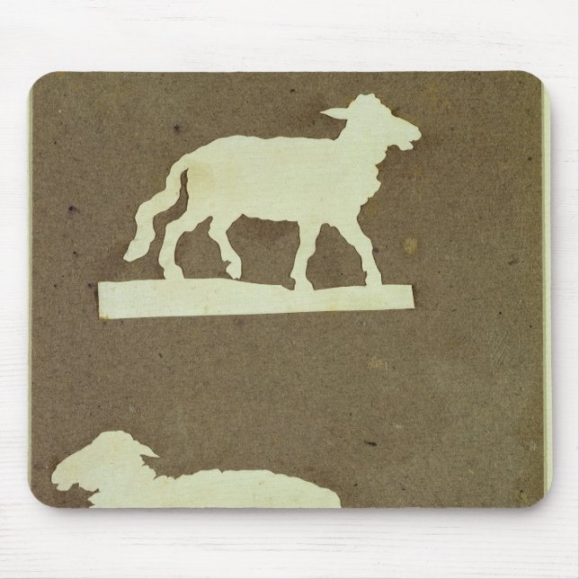 Mousepad Carneiros e carneiros com cordeiro (Frente)