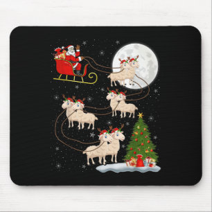 Mousepad Carneiros Papais noeis De Ovelhas Sleigh Voando En