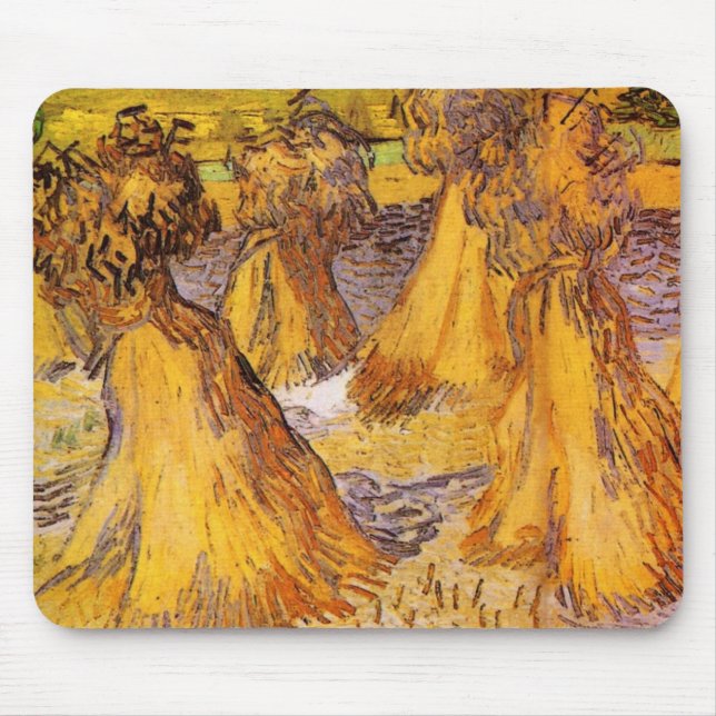 Mousepad Carnes de trigo de Vincent van Gogh (Frente)