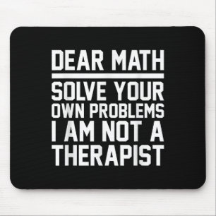 Mousepad Caro Design de Humor Matemático Resolve Problemas