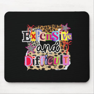 Mousepad Caro Difícil Vintage Design de Mídia Mista