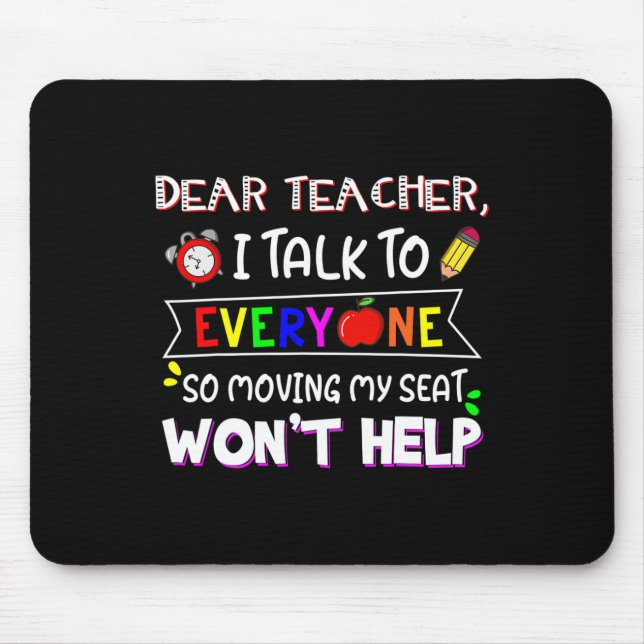 Mousepad Caro Professor, Falo Com Todos Que Mudam De Lugar, (Frente)