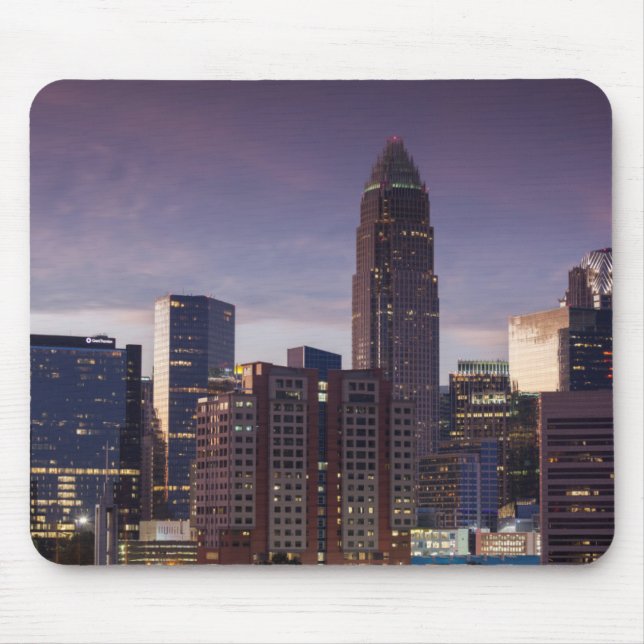 Mousepad Carolina do Norte, Charlotte, vista elevada (Frente)