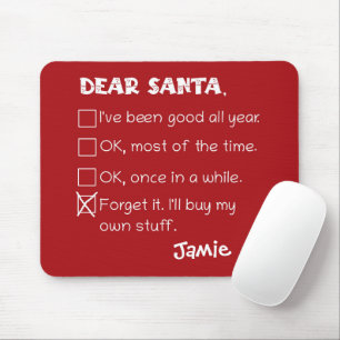 Mousepad Caros Papais noeis Engraçados Eu tenho sido uma bo
