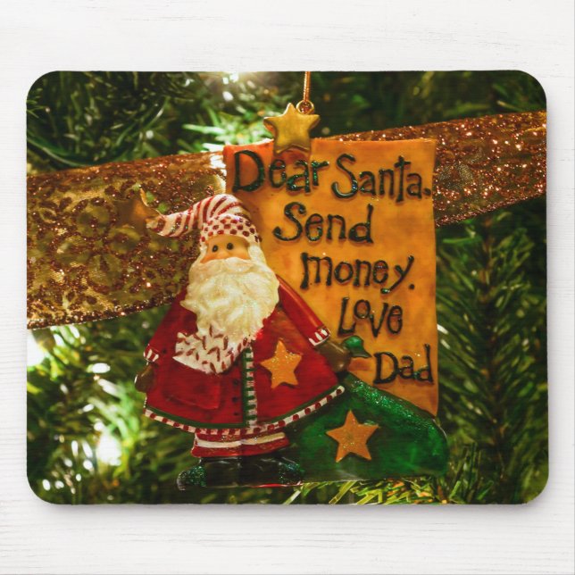 Mousepad Caros Papais noeis Enviam Dinheiro (Frente)