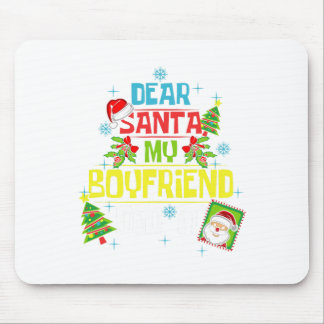 Mousepad Caros Papais noeis, Meu Namorado Fez Xmas Namorada
