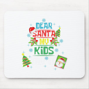 Mousepad Caros Papais noeis Meus Filhos Fizeram Xmas Famíli