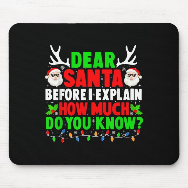 Mousepad Caros Papais noeis, Posso Explicar Os Homens Da Fa (Frente)