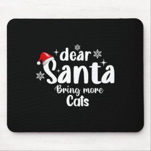 Mousepad Caros Papais noeis Trazem Mais Gatos Feliz Natal