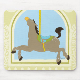 Mousepad Carousel Horse por June Erica Vess