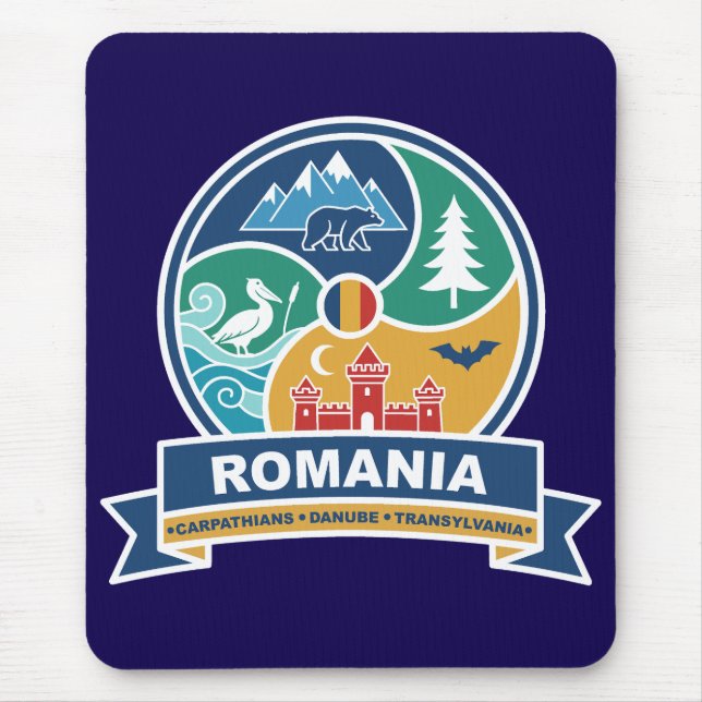 Mousepad Cárpatos Romênia Danúbio Transilvânia (Frente)