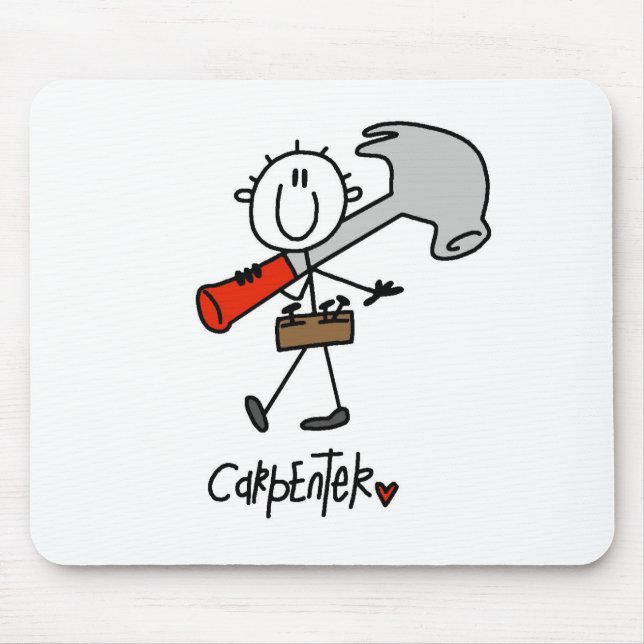 Mousepad Carpinteiro Com Martelo (Frente)