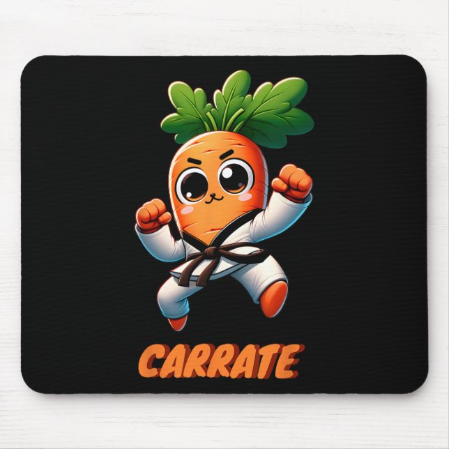 Mousepad Carrate Karate Carrot Cuja Formação É Engraçada E  (Frente)