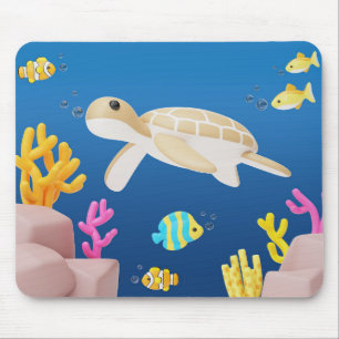 Mousepad Carregador de Mouse de Bolsa Oceânica