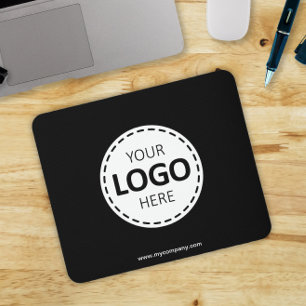 Mousepad Carregamento de logotipo preto simples moderno