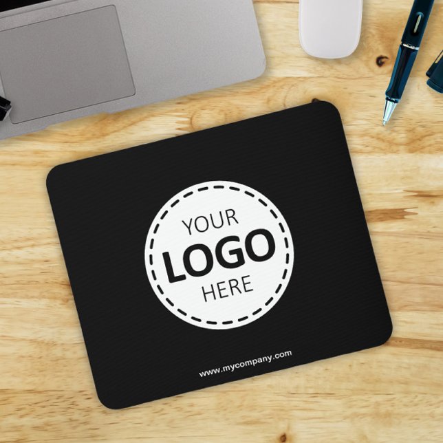 Mousepad Carregamento de logotipo preto simples moderno (Criador carregado)