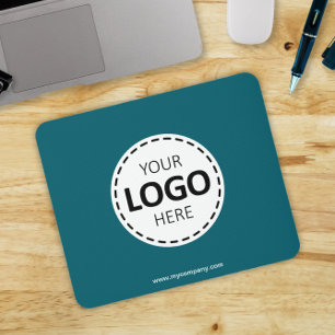 Mousepad Carregamento de logotipo: Teal simples moderno
