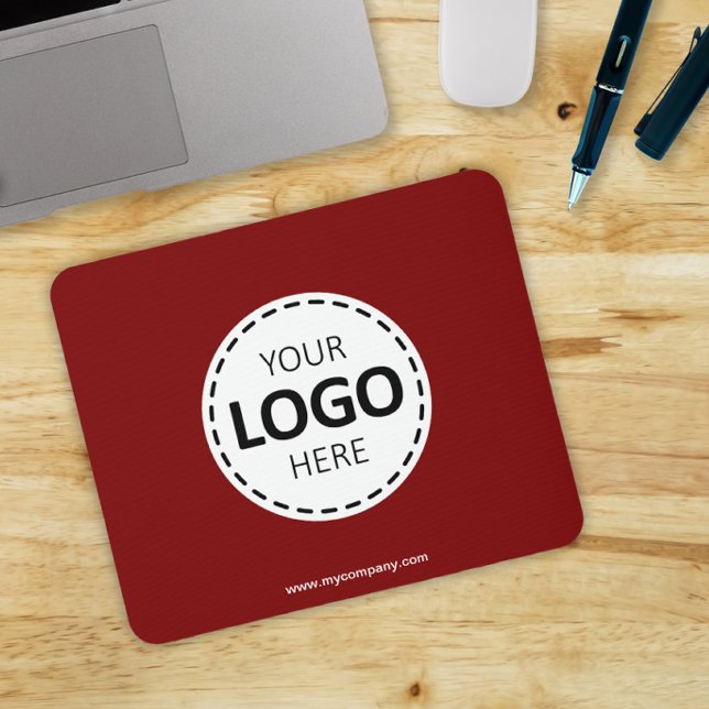 Mousepad Carregamento de logotipo Vermelho Simples Moderno (Criador carregado)