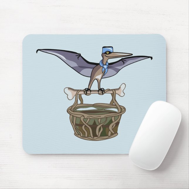 Mousepad Carregando Pteranodon A Cesta (Com mouse)