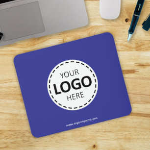 Mousepad Carregar logotipo azul simples moderno