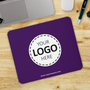 Mousepad Carregar logotipo roxo simples moderno