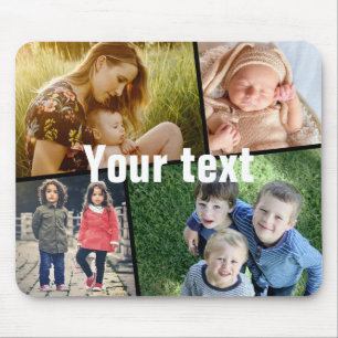 Mousepad Carregar sua foto e texto