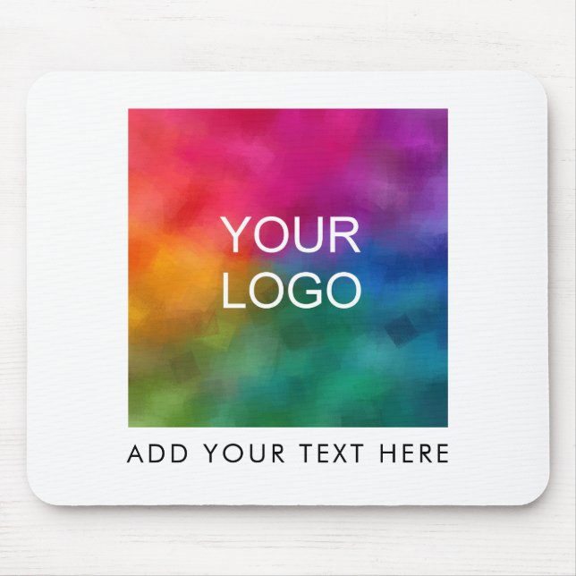 Mousepad Carregue e adicione a sua foto ao texto comercial  (Frente)