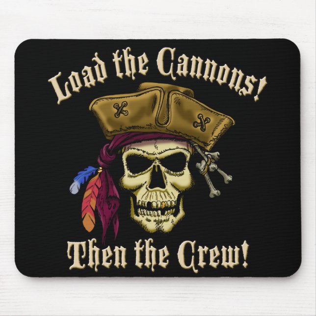 Mousepad Carregue os canhões (Frente)