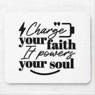 Mousepad Carregue Sua Fé – Citação Cristã Inspiradora