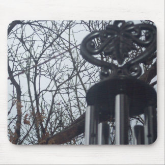 Mousepad carrilhão de vento do coração