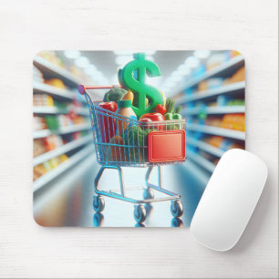 Mousepad Carrinho de Comprar em uma loja