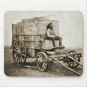 Mousepad Carrinho de fotografia de Roger Fenton Realismo Fo