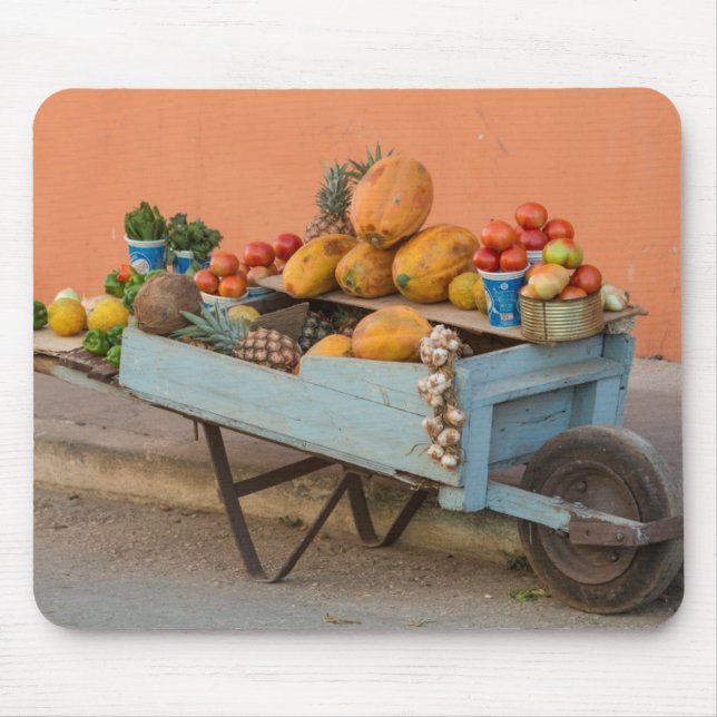 Mousepad Carrinho de frutas e legumes, Cuba (Frente)