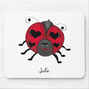 Mousepad Carrinhos do quintal · Joaninha de sorriso