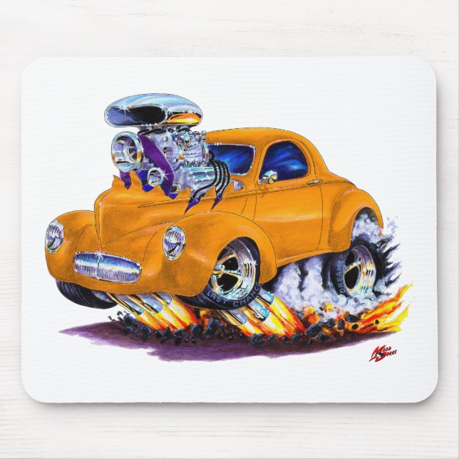 Mousepad Carro 1941 da laranja de Willys (Frente)