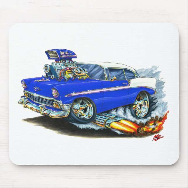 Mousepad Carro 1956 azul de Chevy 150-210 (Frente)