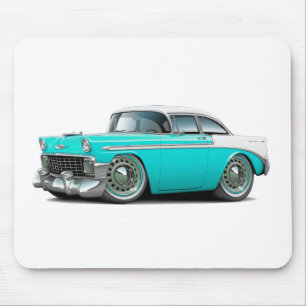 Mousepad Carro 1956 Turquesa-Branco de Chevy Belair