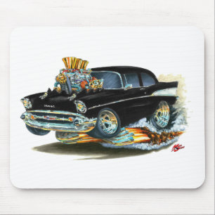 Mousepad Carro 1957 preto de Chevy 150-210