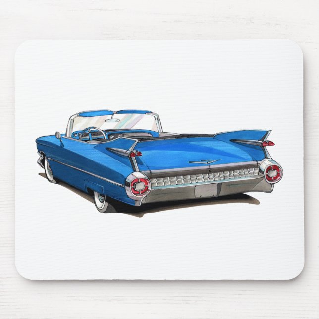 Mousepad Carro 1959 do azul do cadillac (Frente)