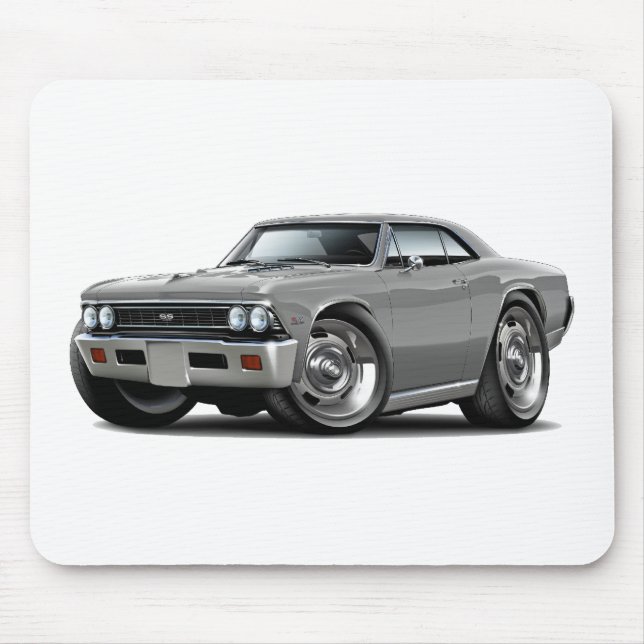 Mousepad Carro 1966 do cinza de Chevelle (Frente)