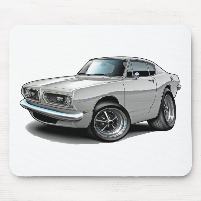 Mousepad Carro 1967-69 do branco do Barracuda (Frente)