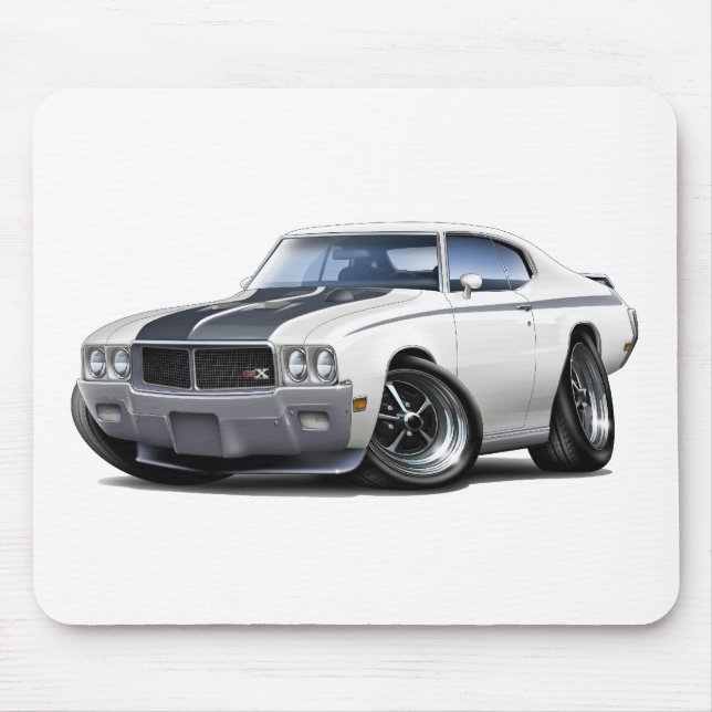 Mousepad Carro 1970 do branco de Buick GSX (Frente)