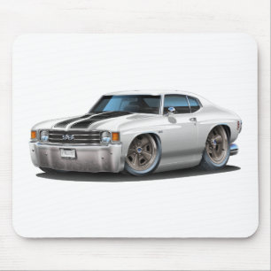 Mousepad Carro 1971-72 Branco-Preto de Chevelle