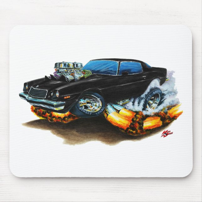 Mousepad Carro 1974-78 preto de Camaro (Frente)