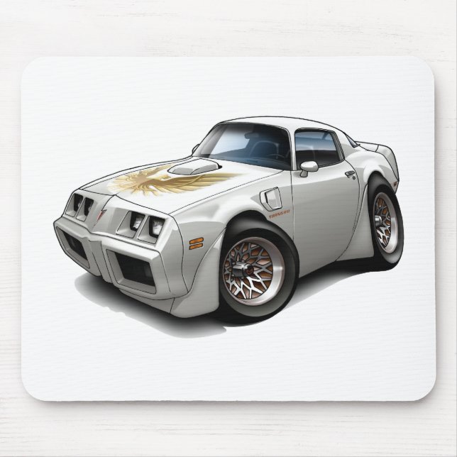 Mousepad Carro 1979-81 do branco do transporte Am (Frente)