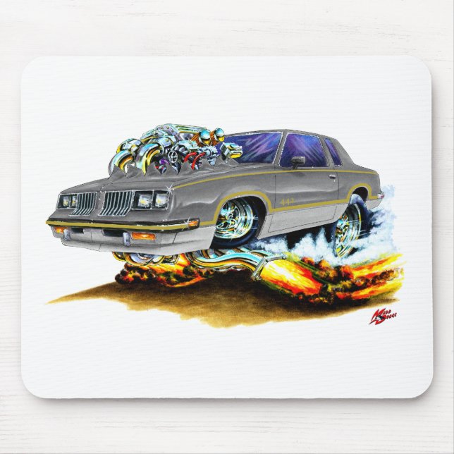 Mousepad Carro 1984-88 do cinza dos velhos de Hurst (Frente)