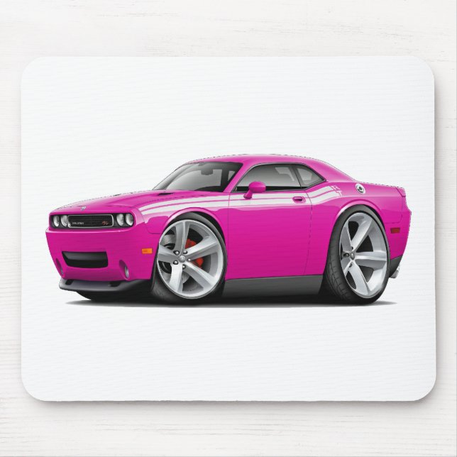 Mousepad Carro 2009-11 Fuschia-Branco do RT do desafiador (Frente)
