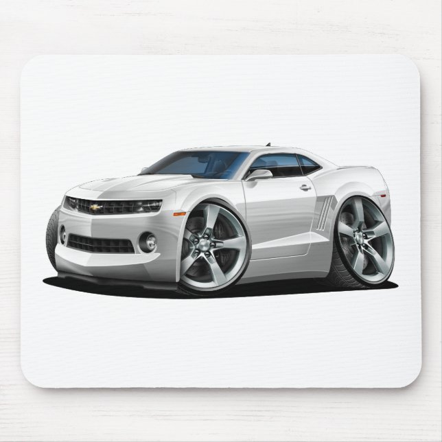 Mousepad Carro 2010-12 do branco de Camaro (Frente)